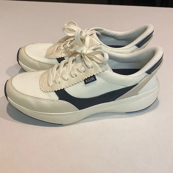 KIZIK PARIS METALLIC HANDS FREE TECHNOLOGY PRISTINE/BLACK LEATHER WOMENS SZ 9 - Picture 9 of 14